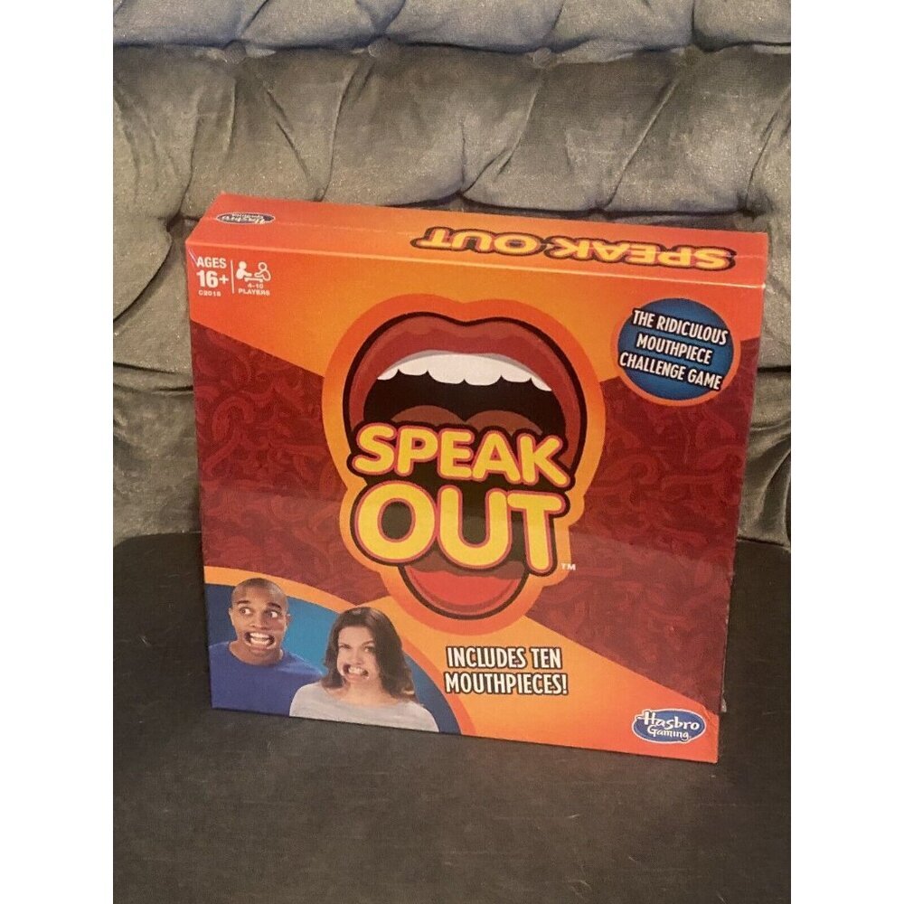 Hasbro Speak Out Game Board with 10 Mouthpieces